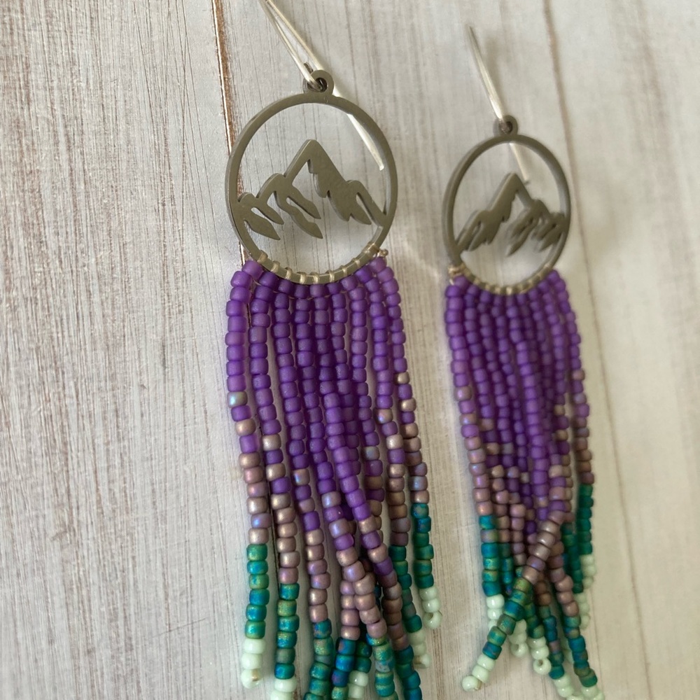 Fringe earrings - Picture 3 of 4